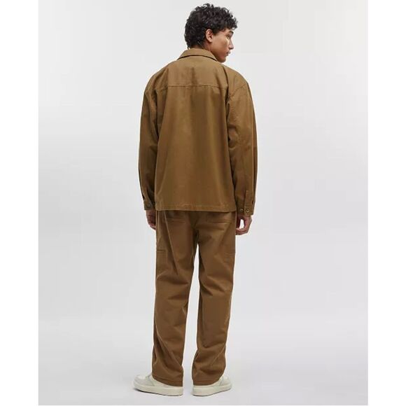 Mode of One NWT Relaxed Fit Utility Shirt Jacket Army Brown - Picture 3 of 4